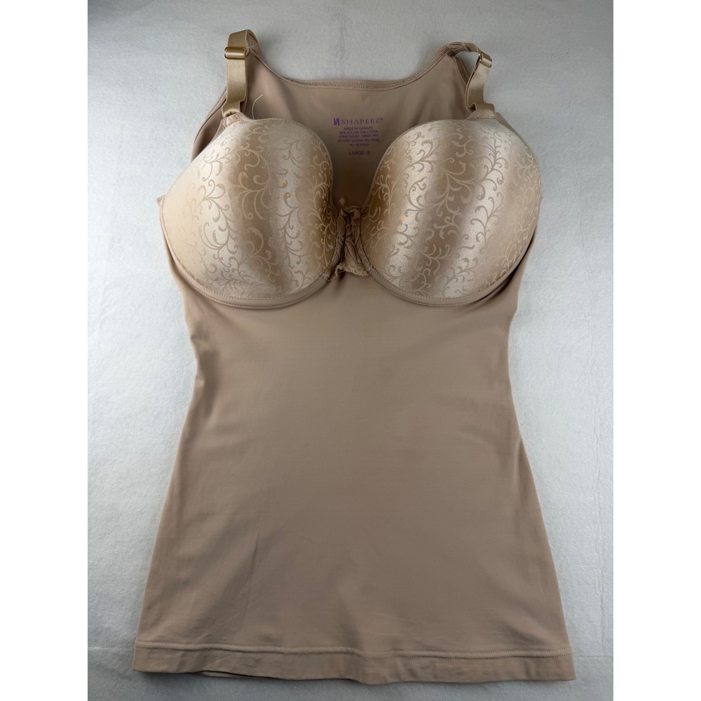 Shapeez Ultimate Body Shaper Camisole Nude Beige Underwire Bra Large-D Canada